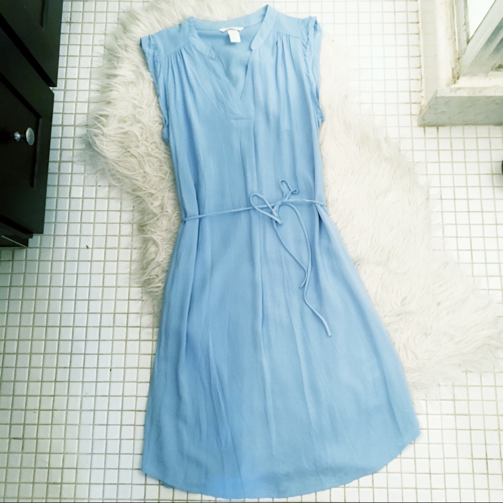 H&M Light Blue Midi Dress